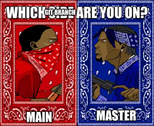 Which git branch are you on? Main or master