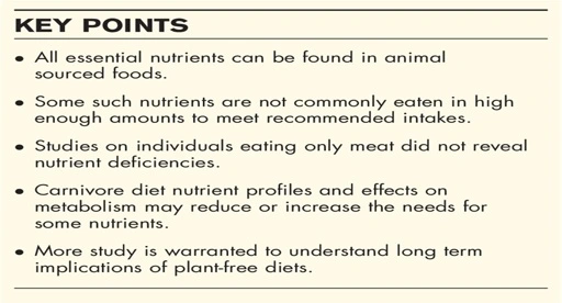 Can a carnivore diet provide all essential nutrients? : Current Opinion in Endocrinology, Diabetes and Obesity